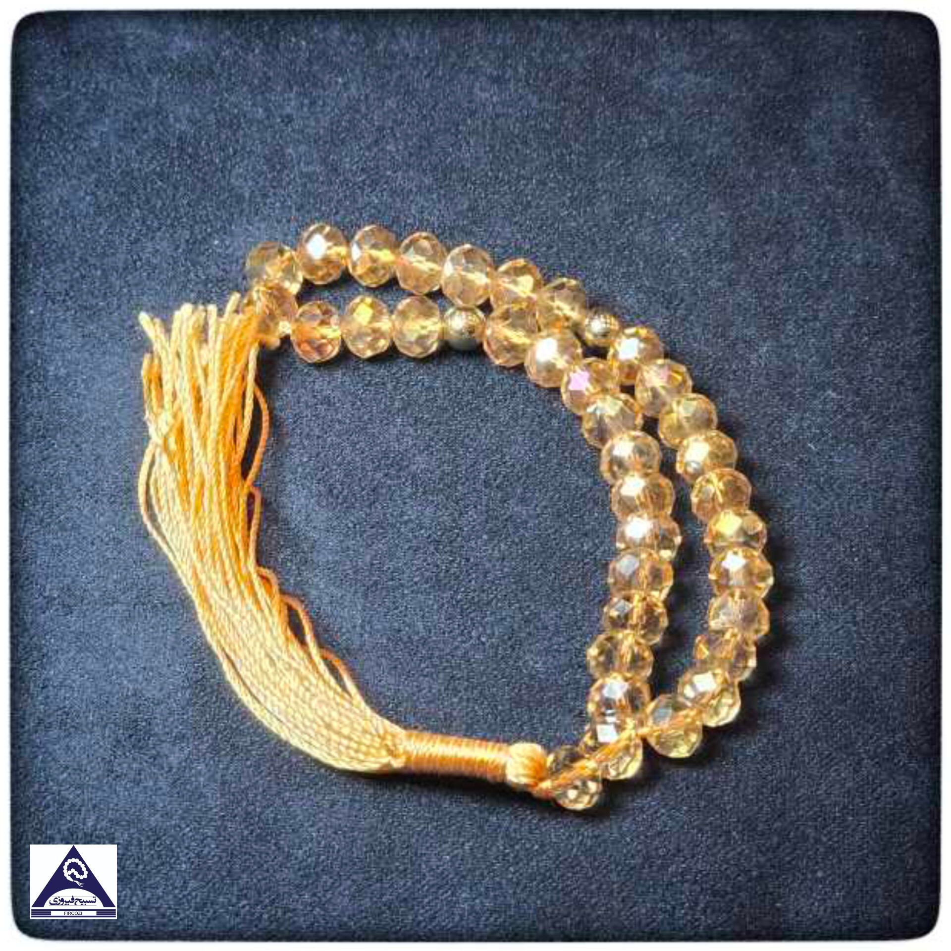 تسبیح شیشه کریستال نمره 8 کوتاه