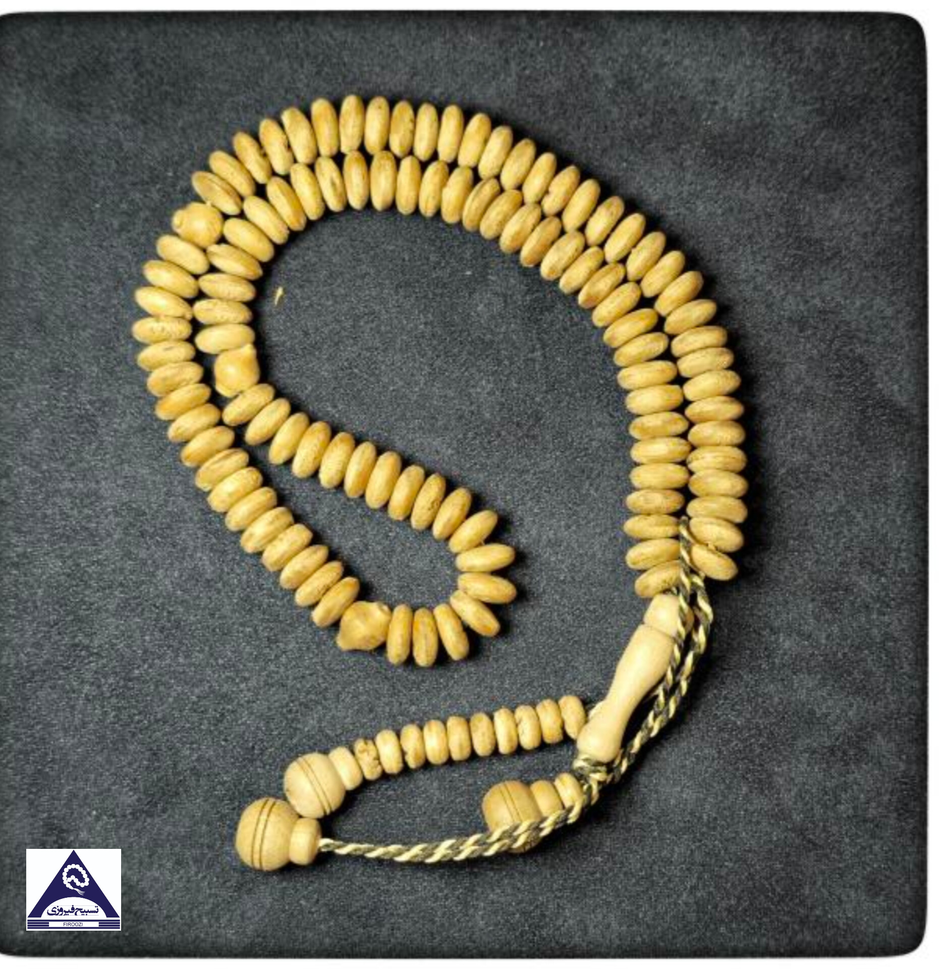 تسبیح چوب صندل سریلانکا عدسی درشت